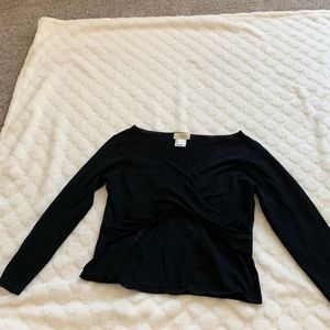 Talbots Petite Black Top